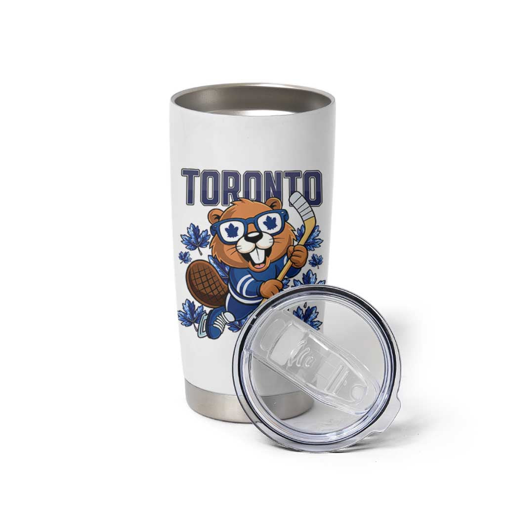 Toronto Ice Hockey Beaver Tumbler Cup Canadian Pride Gift - Wonder Print Shop