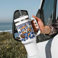 Toronto Ice Hockey Beaver Tumbler With Handle Canadian Pride Gift - Wonder Print Shop