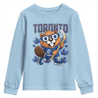 Toronto Ice Hockey Beaver Youth Sweatshirt Canadian Pride Gift - Wonder Print Shop