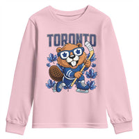 Toronto Ice Hockey Beaver Youth Sweatshirt Canadian Pride Gift - Wonder Print Shop