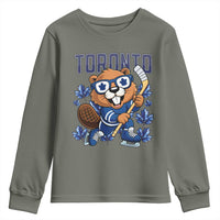 Toronto Ice Hockey Beaver Youth Sweatshirt Canadian Pride Gift - Wonder Print Shop