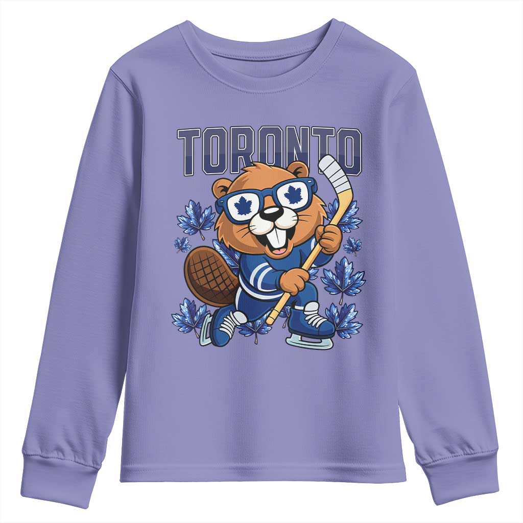 Toronto Ice Hockey Beaver Youth Sweatshirt Canadian Pride Gift - Wonder Print Shop