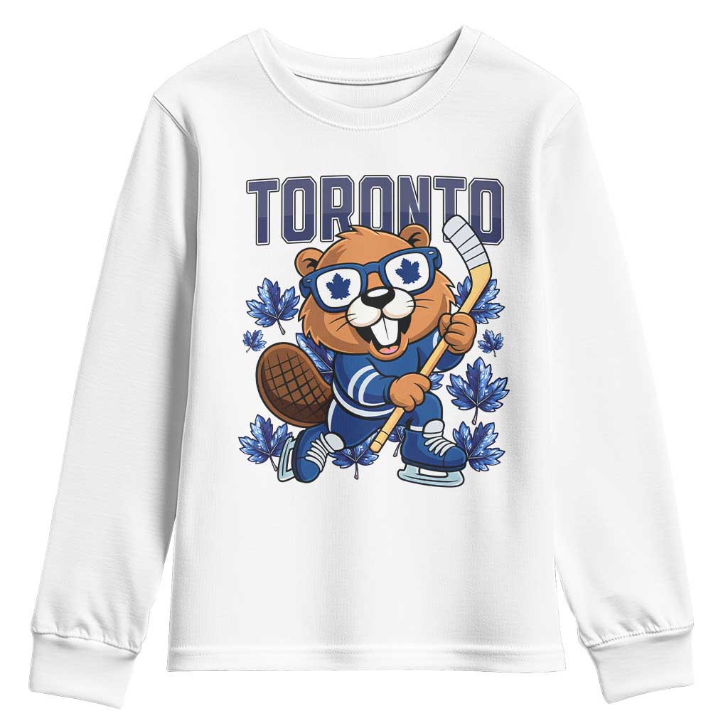 Toronto Ice Hockey Beaver Youth Sweatshirt Canadian Pride Gift - Wonder Print Shop