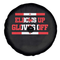 Elbows Up Gloves Off Spare Tire Cover Canadian Ice Hockey Lover Gift - Wonder Print Shop