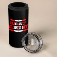 Elbows Up Gloves Off 4 in 1 Can Cooler Tumbler Canadian Ice Hockey Lover Gift - Wonder Print Shop