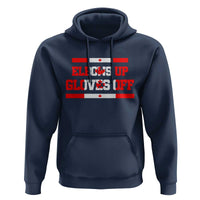 Elbows Up Gloves Off Hoodie Canadian Ice Hockey Lover Gift - Wonder Print Shop