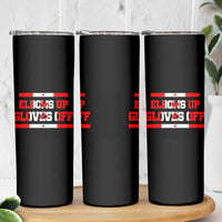 Elbows Up Gloves Off Skinny Tumbler Canadian Ice Hockey Lover Gift - Wonder Print Shop