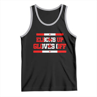 Elbows Up Gloves Off Tank Top Canadian Ice Hockey Lover Gift - Wonder Print Shop