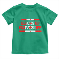 Elbows Up Gloves Off Toddler T Shirt Canadian Ice Hockey Lover Gift - Wonder Print Shop