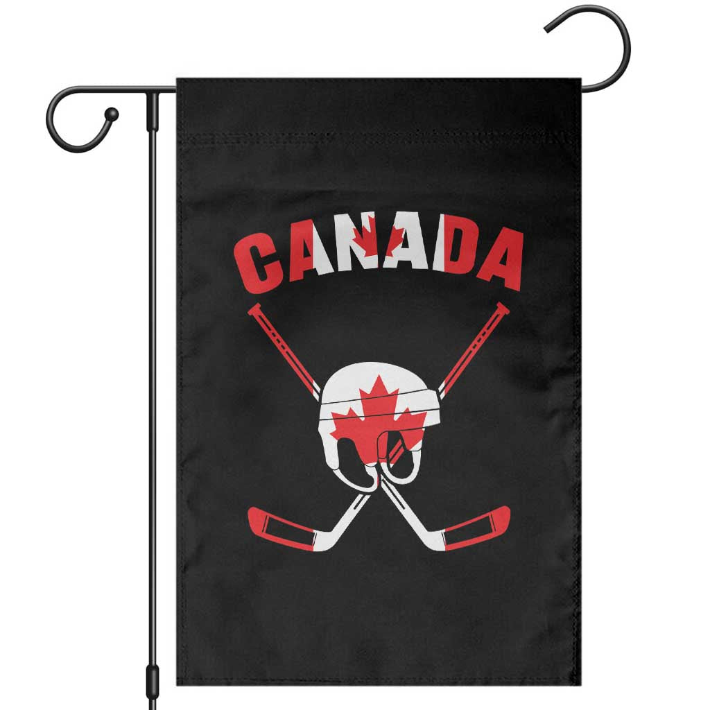 Canada Hockey Fan Ice Hockey Gear Red White Gift Garden Flag - Wonder Print Shop