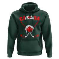Canada Hockey Fan Ice Hockey Gear Red White Gift Hoodie - Wonder Print Shop