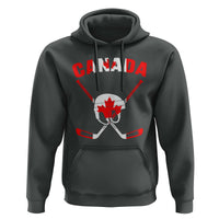 Canada Hockey Fan Ice Hockey Gear Red White Gift Hoodie - Wonder Print Shop