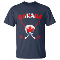 Canada Hockey Fan Ice Hockey Gear Red White Gift T Shirt - Wonder Print Shop