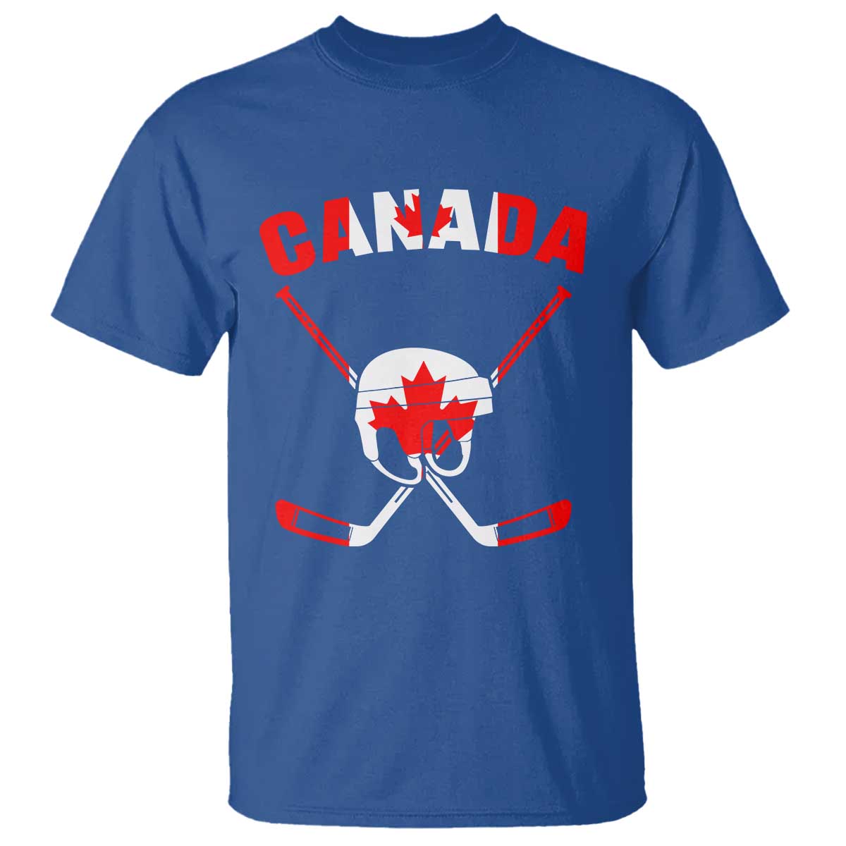 Canada Hockey Fan Ice Hockey Gear Red White Gift T Shirt - Wonder Print Shop