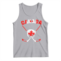 Canada Hockey Fan Ice Hockey Gear Red White Gift Tank Top - Wonder Print Shop