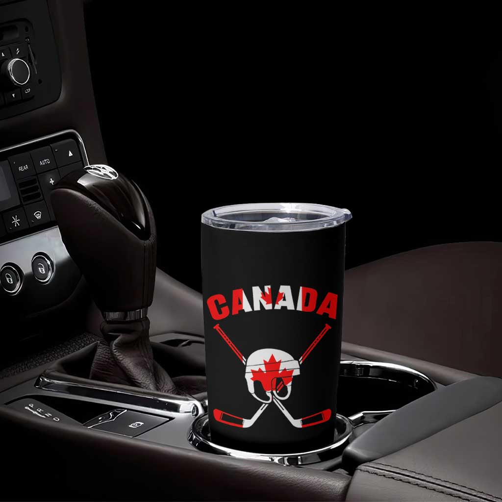 Canada Hockey Fan Ice Hockey Gear Red White Gift Tumbler Cup - Wonder Print Shop