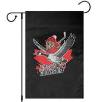 Elbows Up Gloves Off Garden Flag Canadian Ice Hockey Beaver Gift - Wonder Print Shop