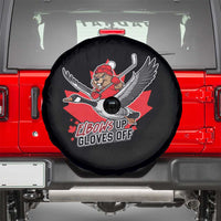 Elbows Up Gloves Off Spare Tire Cover Canadian Ice Hockey Beaver Gift - Wonder Print Shop