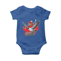 Elbows Up Gloves Off Baby Onesie Canadian Ice Hockey Beaver Gift - Wonder Print Shop