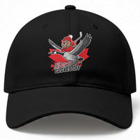 Elbows Up Gloves Off Baseball Cap Canadian Ice Hockey Beaver Gift