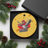 Elbows Up Gloves Off Ceramic Ornament Canadian Ice Hockey Beaver Gift - Wonder Print Shop