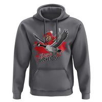 Elbows Up Gloves Off Hoodie Canadian Ice Hockey Beaver Gift - Wonder Print Shop
