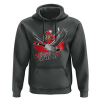 Elbows Up Gloves Off Hoodie Canadian Ice Hockey Beaver Gift - Wonder Print Shop