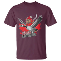 Elbows Up Gloves Off T Shirt Canadian Ice Hockey Beaver Gift - Wonder Print Shop