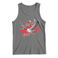 Elbows Up Gloves Off Tank Top Canadian Ice Hockey Beaver Gift - Wonder Print Shop