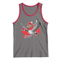 Elbows Up Gloves Off Tank Top Canadian Ice Hockey Beaver Gift - Wonder Print Shop