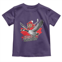 Elbows Up Gloves Off Toddler T Shirt Canadian Ice Hockey Beaver Gift - Wonder Print Shop
