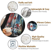 Christmas Canada Ice Hockey Lover Throw Blanket Tis The Season - Wonder Print Shop