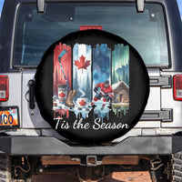 Christmas Canada Ice Hockey Lover Spare Tire Cover Tis The Season - Wonder Print Shop