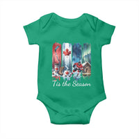 Christmas Canada Ice Hockey Lover Baby Onesie Tis The Season - Wonder Print Shop
