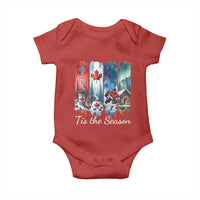 Christmas Canada Ice Hockey Lover Baby Onesie Tis The Season - Wonder Print Shop