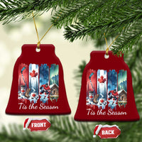 Christmas Canada Ice Hockey Lover Ceramic Ornament Tis The Season - Wonder Print Shop