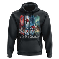 Christmas Canada Ice Hockey Lover Hoodie Tis The Season - Wonder Print Shop