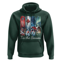 Christmas Canada Ice Hockey Lover Hoodie Tis The Season - Wonder Print Shop