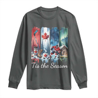 Christmas Canada Ice Hockey Lover Long Sleeve Shirt Tis The Season - Wonder Print Shop