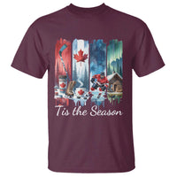 Christmas Canada Ice Hockey Lover T Shirt Tis The Season - Wonder Print Shop