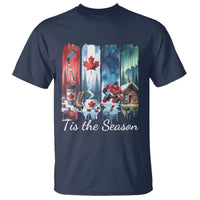 Christmas Canada Ice Hockey Lover T Shirt Tis The Season - Wonder Print Shop