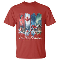 Christmas Canada Ice Hockey Lover T Shirt Tis The Season - Wonder Print Shop
