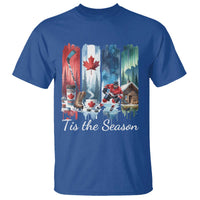 Christmas Canada Ice Hockey Lover T Shirt Tis The Season - Wonder Print Shop
