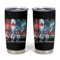 Christmas Canada Ice Hockey Lover Tumbler Cup Tis The Season - Wonder Print Shop