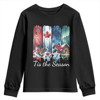 Christmas Canada Ice Hockey Lover Youth Sweatshirt Tis The Season - Wonder Print Shop