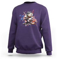 Funny Beaver Playing Ice Hockey Sweatshirt Winter Sports Gift - Wonder Print Shop