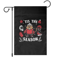 Canadian Ice Hockey Beaver Garden Flag Tis The Season Holiday Gift - Wonder Print Shop