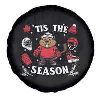 Canadian Ice Hockey Beaver Spare Tire Cover Tis The Season Holiday Gift - Wonder Print Shop