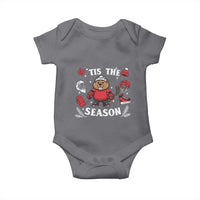 Canadian Ice Hockey Beaver Baby Onesie Tis The Season Holiday Gift - Wonder Print Shop