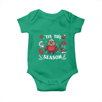 Canadian Ice Hockey Beaver Baby Onesie Tis The Season Holiday Gift - Wonder Print Shop